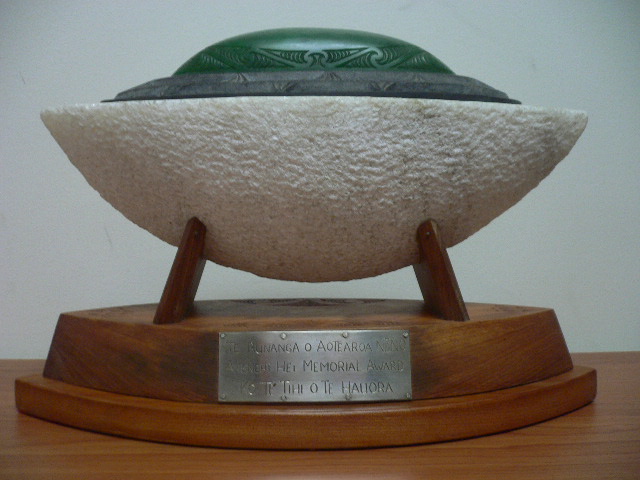 Te Akenehi Hei Memorial Award trophy