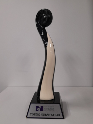 Young Nurse ofthe Year Award trophy Young Nurse ofthe Year Award trophy
